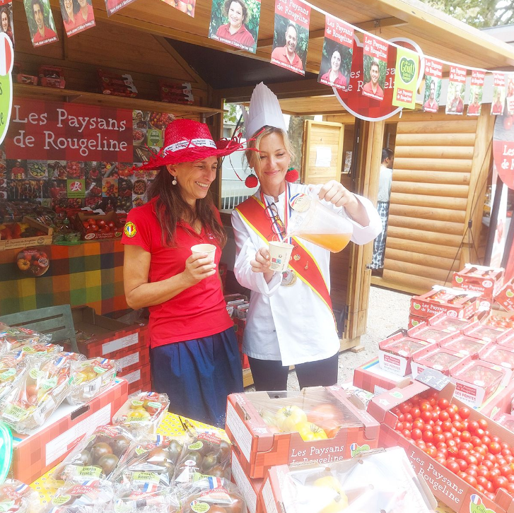 Les paysans de Rougeline à la fête de la tomate à Marmande